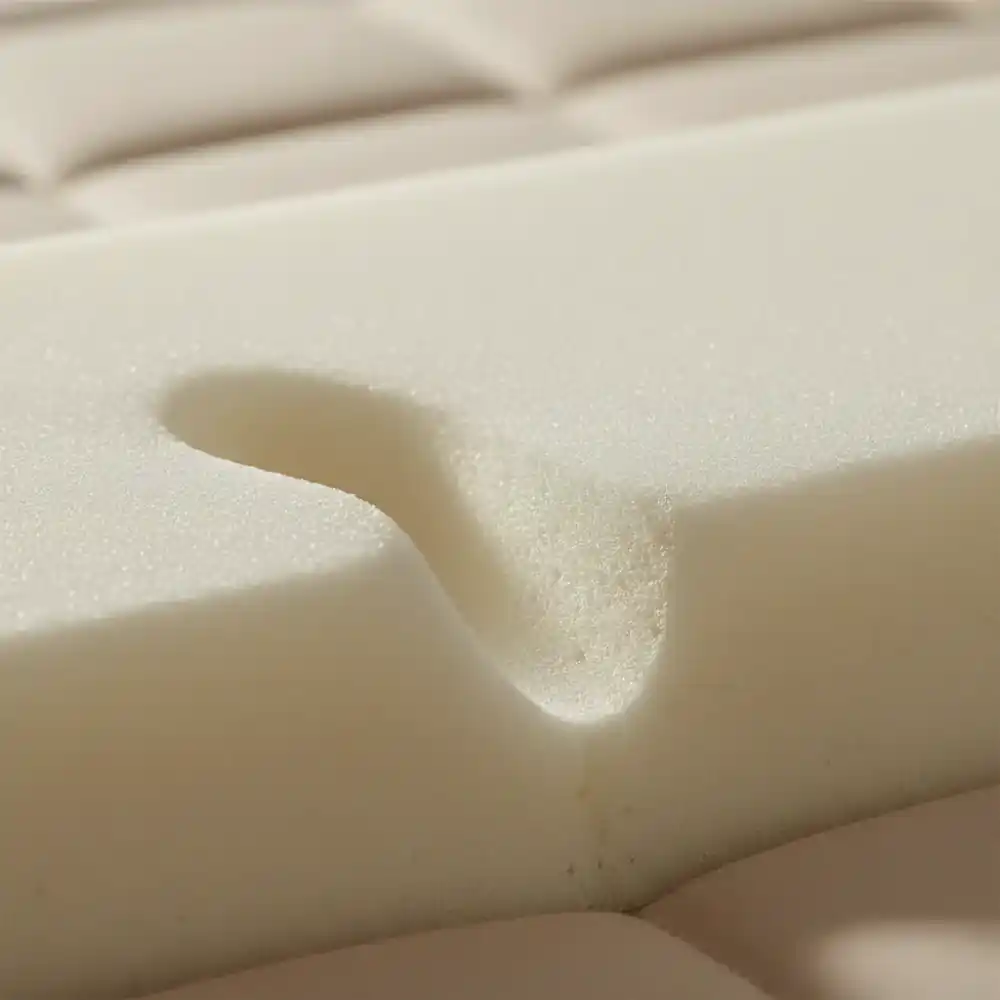Detailaufnahme des orthopädischen Memory-Schaums